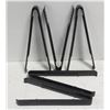 Image 1 : LOT OF 5 SETS OF 9" BLACK SERVING/CATERING TONGS