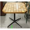 Image 1 : HEAVY SINGLE TABLE W/ TILE SURFACE 29" X 29" X 30"