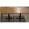 Image 1 : PAIR OF SQUARE DINNING TABLES W/ BASES