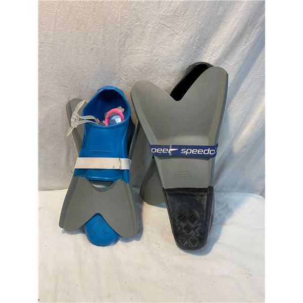 Flippers blue medium grey xl