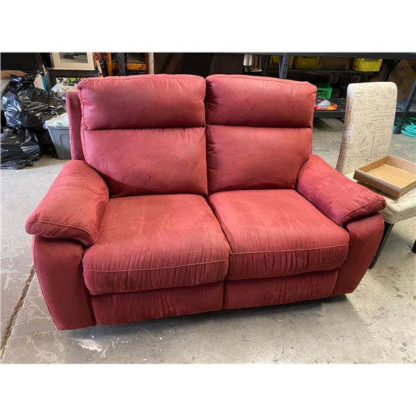 Reclining love seat