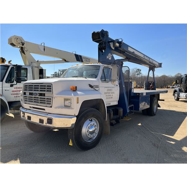 1992 FORD F800 Boom / Crane Truck