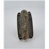 Image 2 : Navajo Sterling Silver Dinosaur Bone Ring