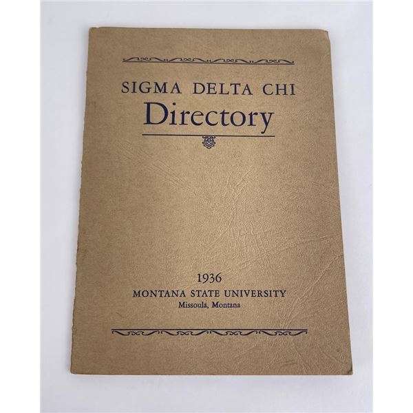 Sigma Delta Chi Sorority Directory 1936