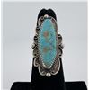 Image 2 : Old Pawn Navajo Sterling Silver Turquoise Ring
