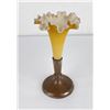 Image 1 : Victorian Peach Satin Glass Vase