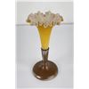 Image 3 : Victorian Peach Satin Glass Vase