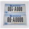 Image 1 : Montana Sample Truck License Plates
