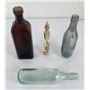 Image 1 : Collection of Antique Bottles Hires Cod Oil