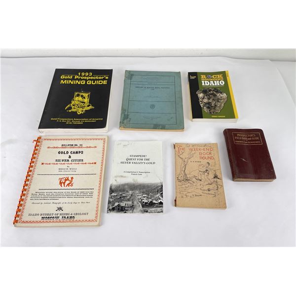 Group of Prospector Rock Hound Mining Books