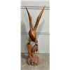 Image 1 : Chainsaw Carved Wood Eagle and Trout