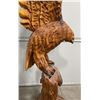 Image 9 : Chainsaw Carved Wood Eagle and Trout