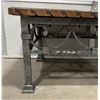 Image 10 : Wrought Iron Oak Slab Coffee Table