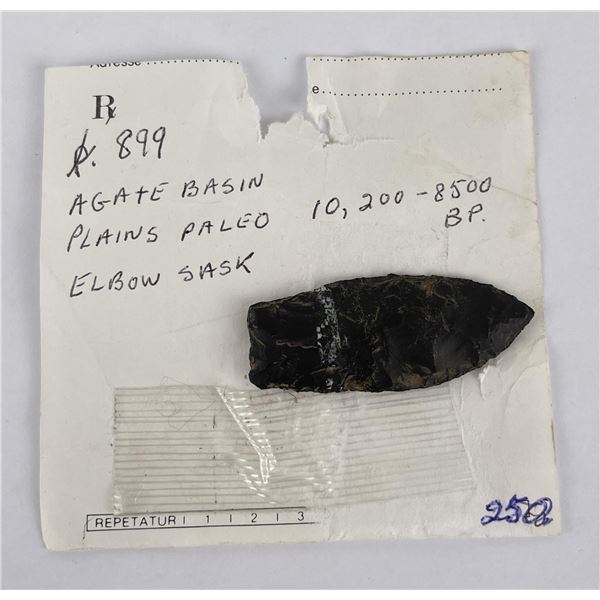 Saskatchewan Agate Basin Plains Paleo Point