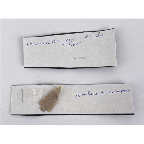 Missouri Woodland Mississippian Arrowhead Point