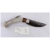 Image 1 : Bo Earls Handmade Obsidian Horn Handle Knife