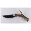 Image 3 : Bo Earls Handmade Obsidian Horn Handle Knife