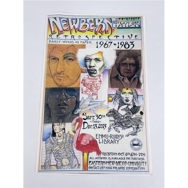 Newbern Taylor Retrospective Art Exhibit Poster