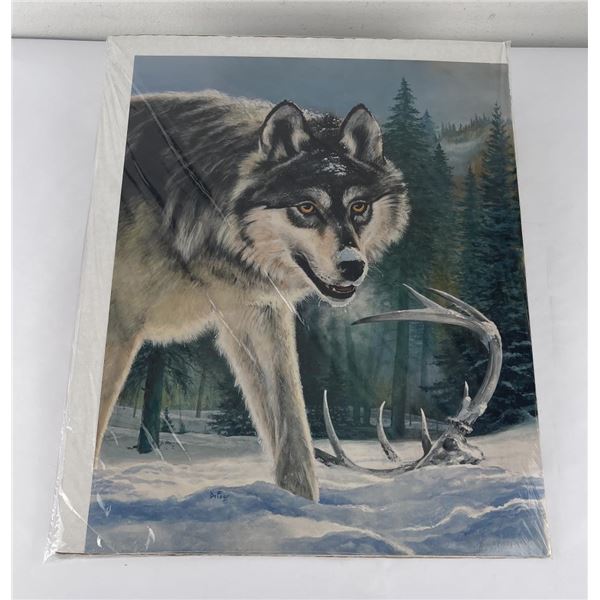 Bruce DeFoor Wolf Print