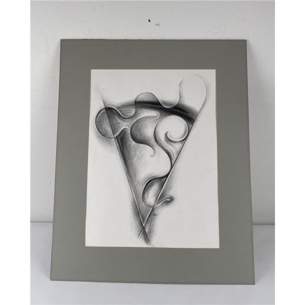 Bruce DeFoor Gouache Abstract Drawing