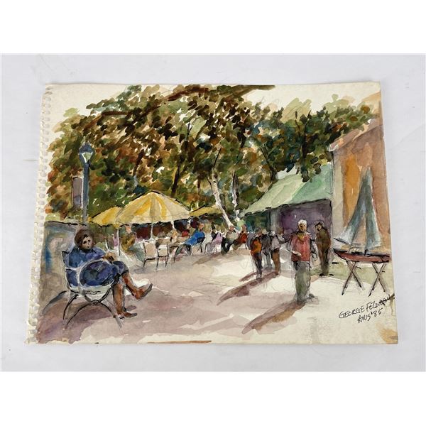 George Feldman Watercolor Painting
