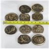 Image 16 : Collection of Bronze Western Belt Buckles