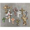 Image 1 : Group of Assorted Decorative Crosses