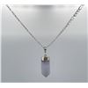 Image 2 : Blue Lace Agate Spire Sterling Silver Necklace