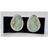 Image 1 : Jimmy Calabaza Navajo Turquoise Earrings