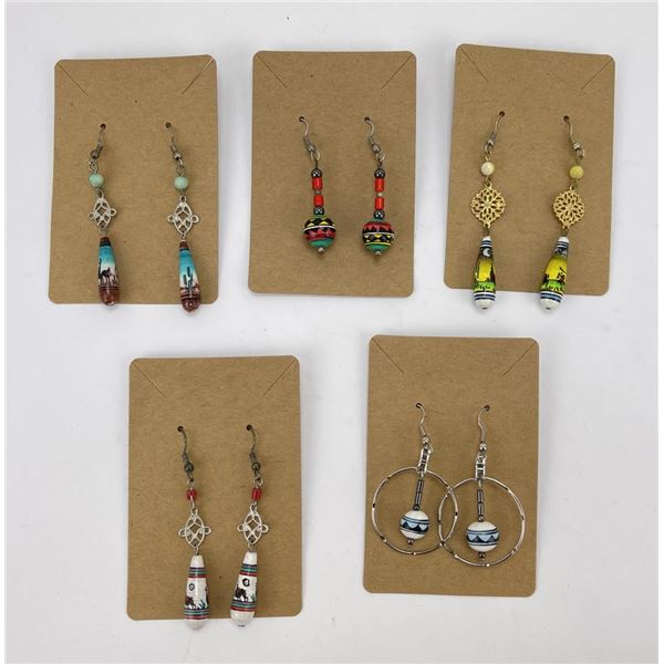 Collection of Mexican Pottery Earrings