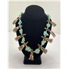 Image 1 : Navajo Buffalo Tooth Turquoise Nugget Necklace