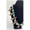 Image 2 : Navajo Buffalo Tooth Turquoise Nugget Necklace