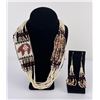 Image 1 : Navajo Indian Rug Pattern Heishi Necklace