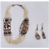 Image 3 : Navajo Indian Rug Pattern Heishi Necklace