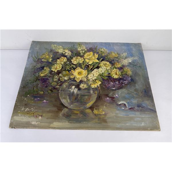 Jocelia Tipton Oil on Board Painting Texas