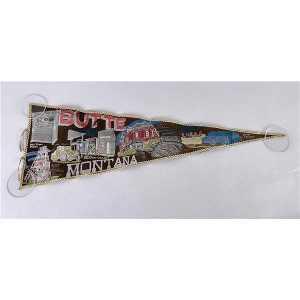 Antique Butte Montana Souvenir Pennant