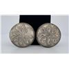 Image 1 : Sterling Silver Western Cowboy Conchos Rosettes