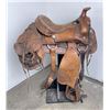 Image 1 : Tooled Leather Cowboy Saddle Hereford