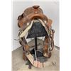 Image 6 : Tooled Leather Cowboy Saddle Hereford