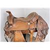 Image 9 : Tooled Leather Cowboy Saddle Hereford