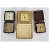 Image 4 : Collection of Mid Century Travel Alarm Clocks
