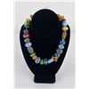Image 1 : Hand Blown Glass Bead Necklace