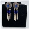 Navajo Sterling Silver Lapis Lazuli Earrings