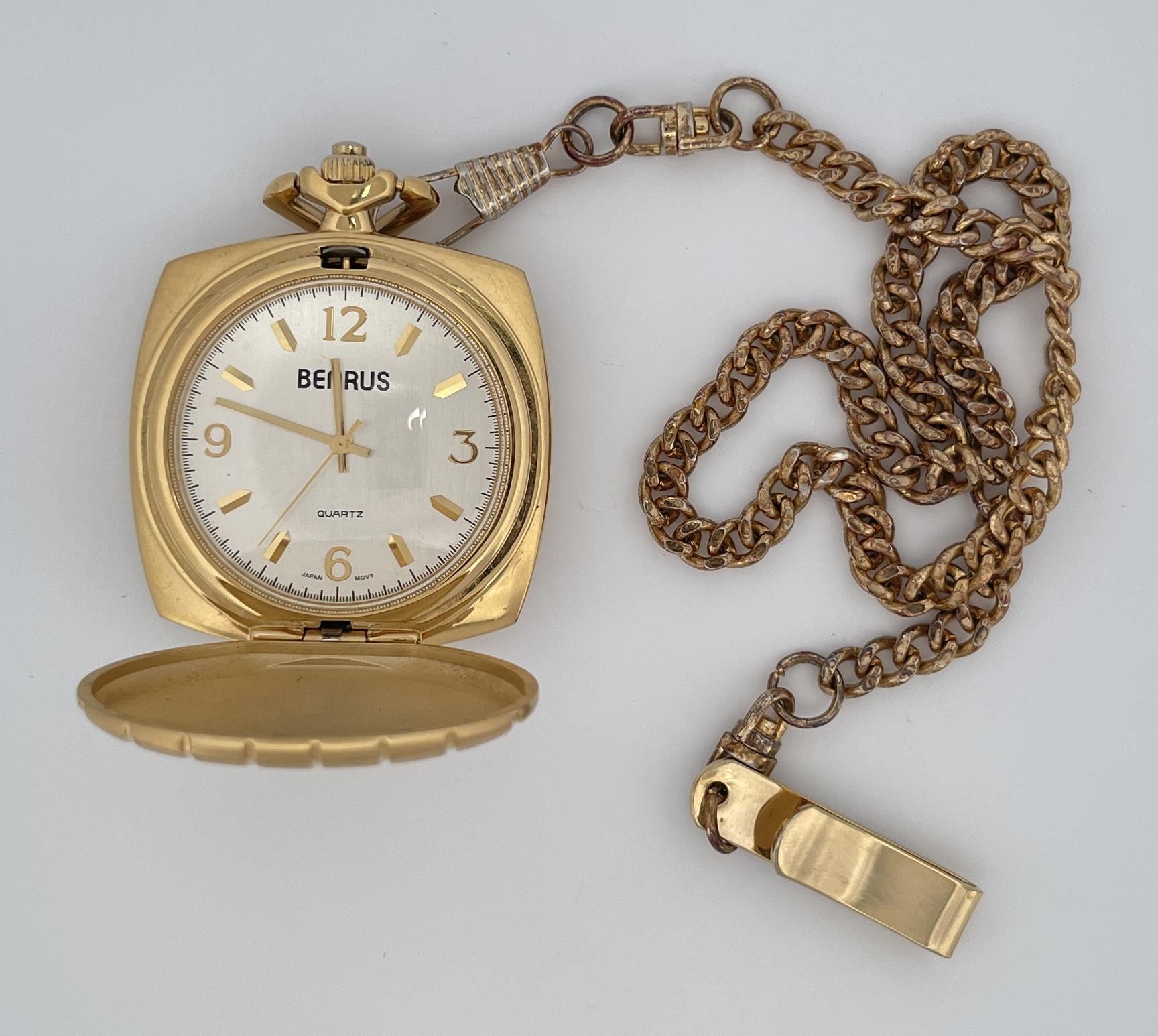 Vintage Benrus Quartz Pocket Watch