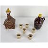 Image 1 : Collection of Pottery Whiskey Decanter Jugs
