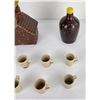 Image 8 : Collection of Pottery Whiskey Decanter Jugs