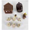 Image 9 : Collection of Pottery Whiskey Decanter Jugs