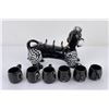 Image 2 : Ceramic Poodle Whiskey Decanter Set