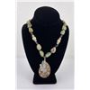 Image 1 : Sterling Silver Ammonite Turquoise Necklace