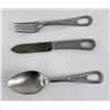 Image 1 : WW2 1941 Mess Kit Knife Fork Spoon Utensils